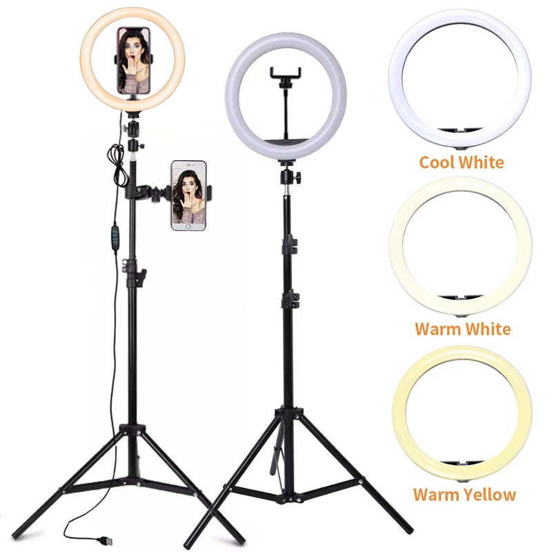 Makeup Photography Lighting - 6/10/12 Inch LED Selfie Ring Light