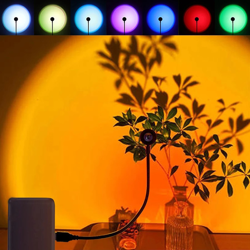 Photography Lighting Mood - LED USB Sunset Lamp Projector Home