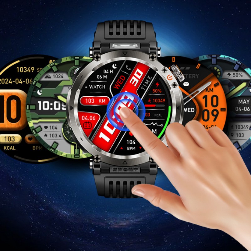 Flashlight Smart Watch Men BT  - Photography Lighting Assistant ulasan dan harga
