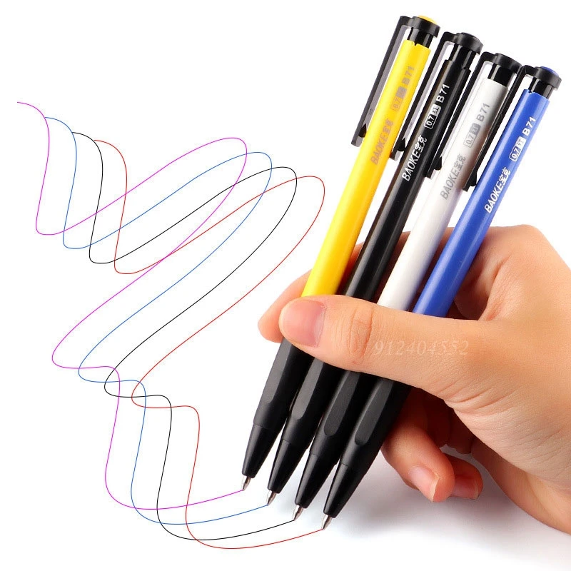 4/12pc Press Gel Pens Set Stat - Coloured Gel Set ulasan dan harga