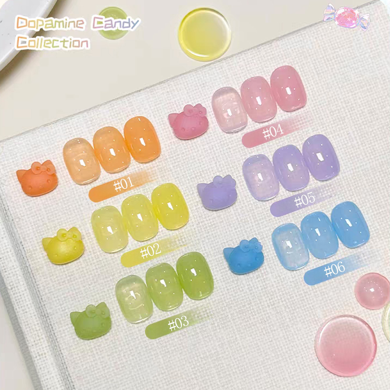 1pcs WS Ice Transparent Dopami - Coloured Gel Set ulasan dan harga