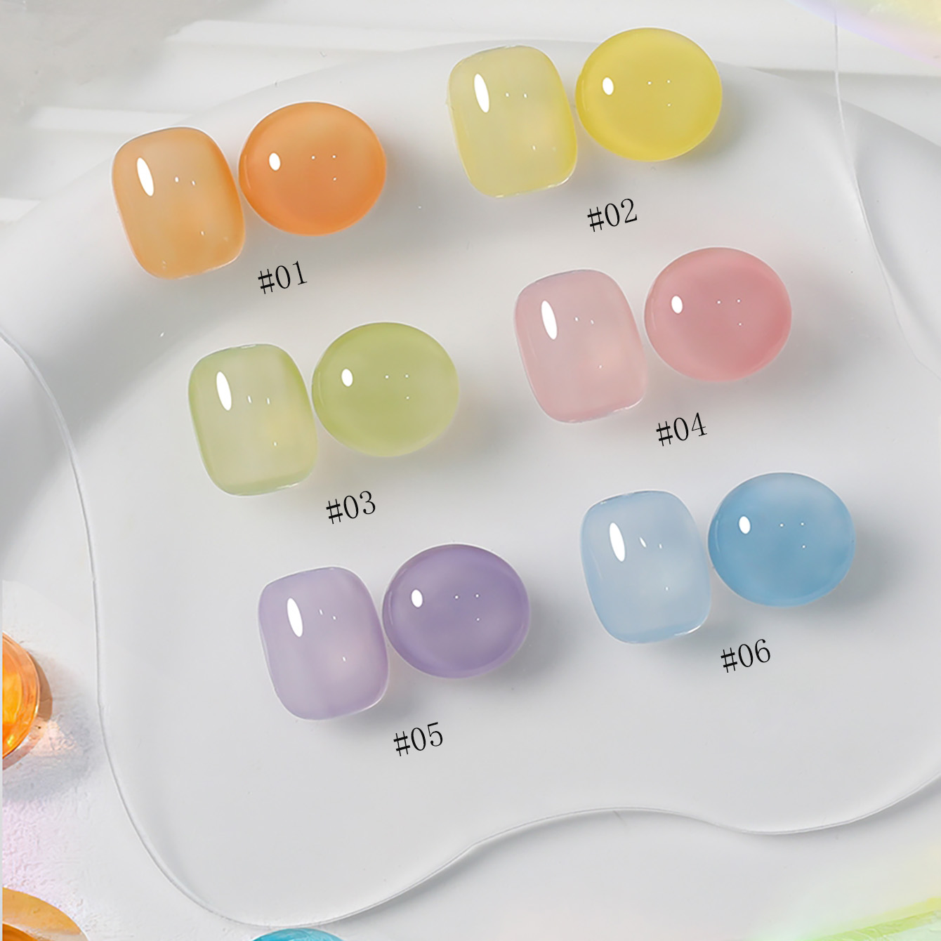 1pcs WS Ice Transparent Dopami - Coloured Gel Set ulasan dan harga