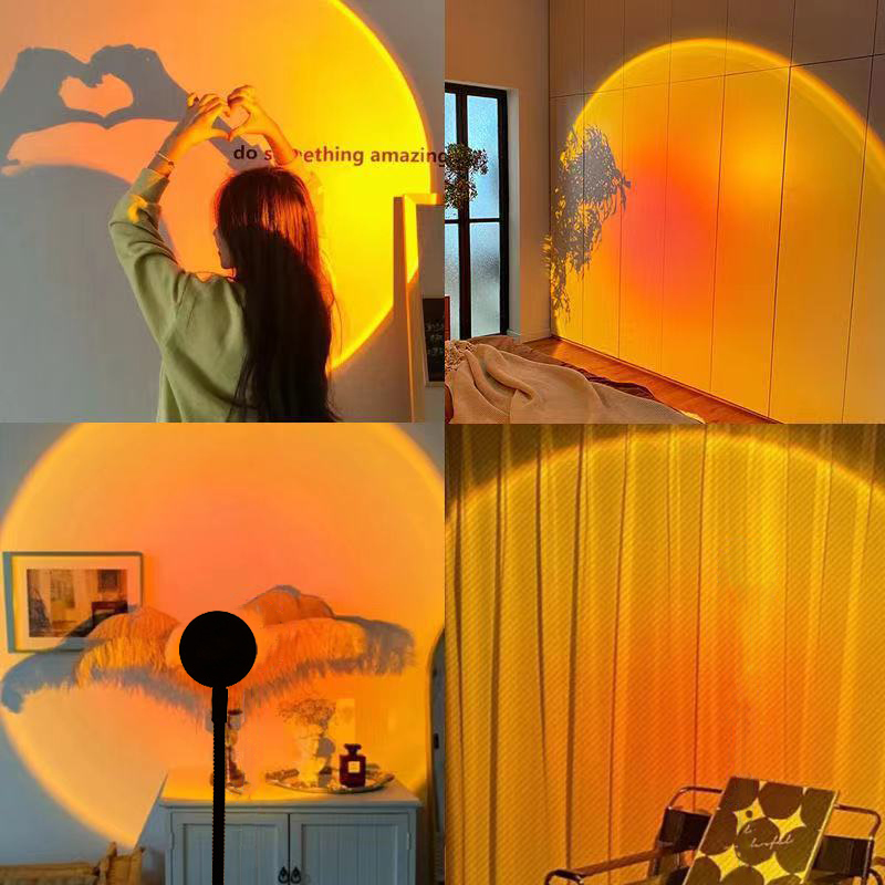 LED Sunset Lamp Nightlights US - Photography Lighting Mood ulasan dan harga
