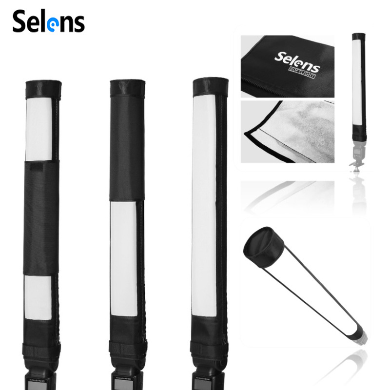 Selens Portable Hot Shoe Flash - Softbox Portable Strip ulasan dan harga