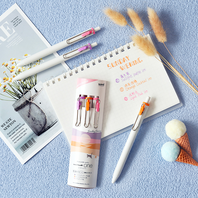 Uni-ball One Gel Pen Limited S - Coloured Gel Set ulasan dan harga