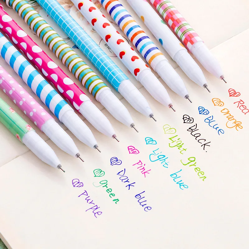 10Pcs/Box Cute Stationery 10 C - Coloured Gel Set ulasan dan harga