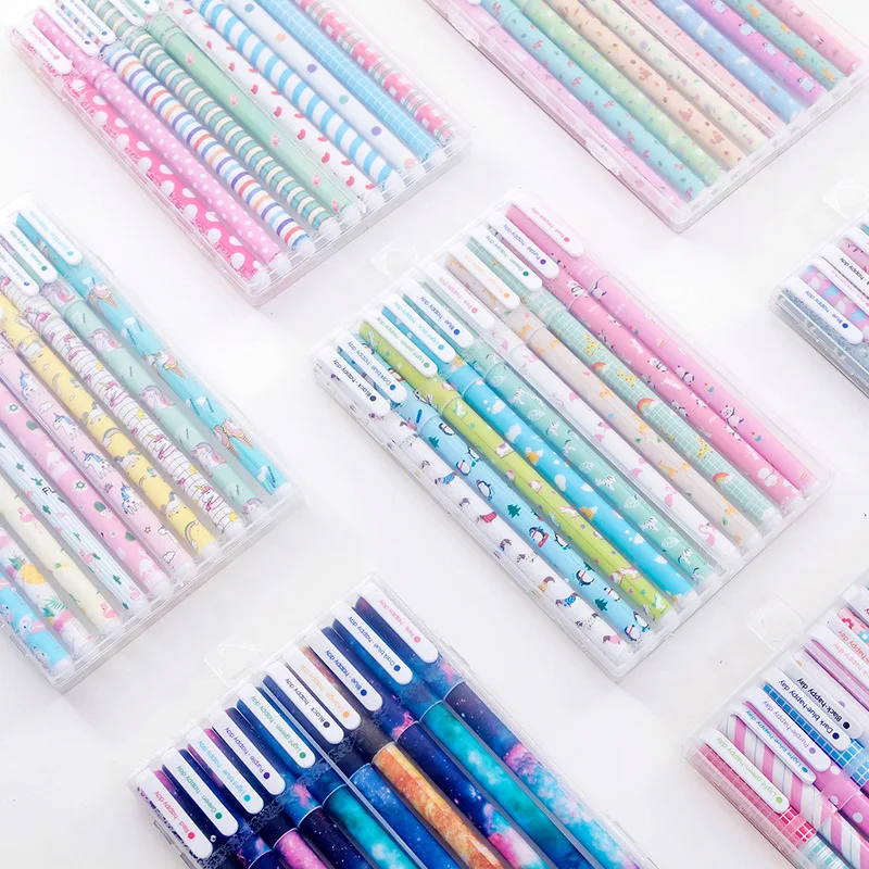 10Pcs/Box Cute Stationery 10 C - Coloured Gel Set ulasan dan harga