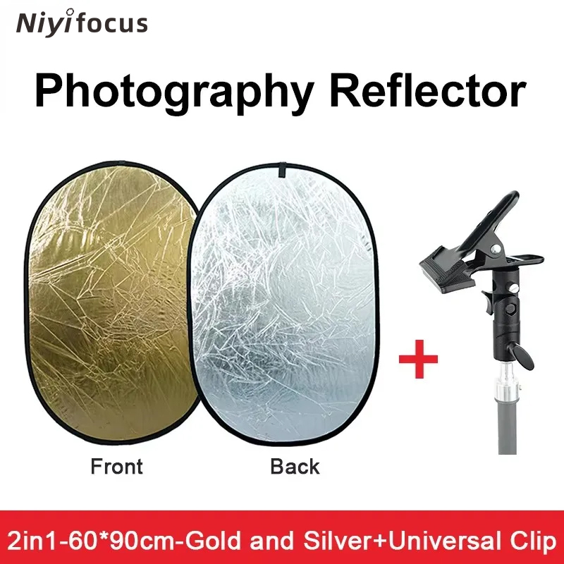 2in1 Round Portable Reflector  - Photography Lighting Reflectors ulasan dan harga