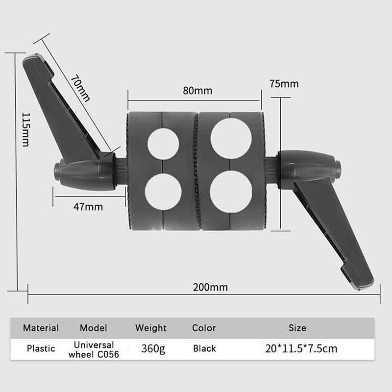 1Pc ABS Swivel Single/Double H - Reflector Arm Clamp ulasan dan harga