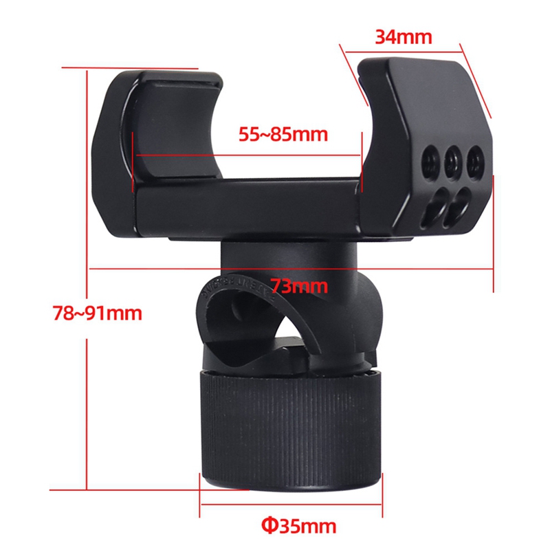 Power Bank Clamp Holder with L - Reflector Arm Clamp ulasan dan harga