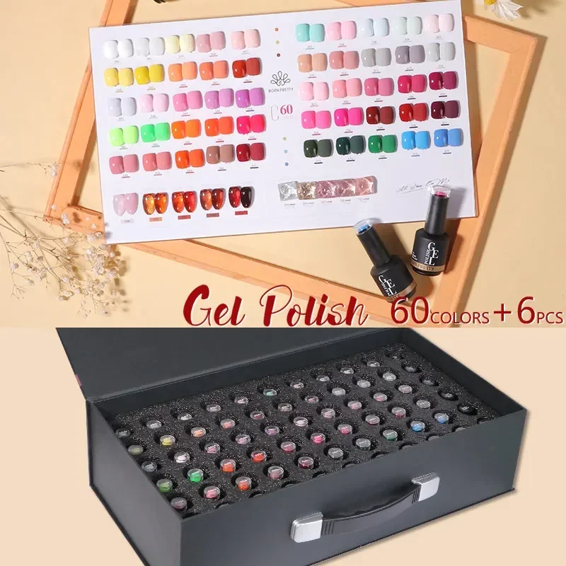 BORN PRETTY 60 Colour Professi - Coloured Gel Set ulasan dan harga