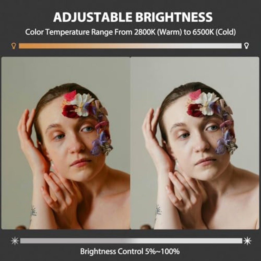 60W COB LED Video Light Handhe - Photography Lighting Studio ulasan dan harga
