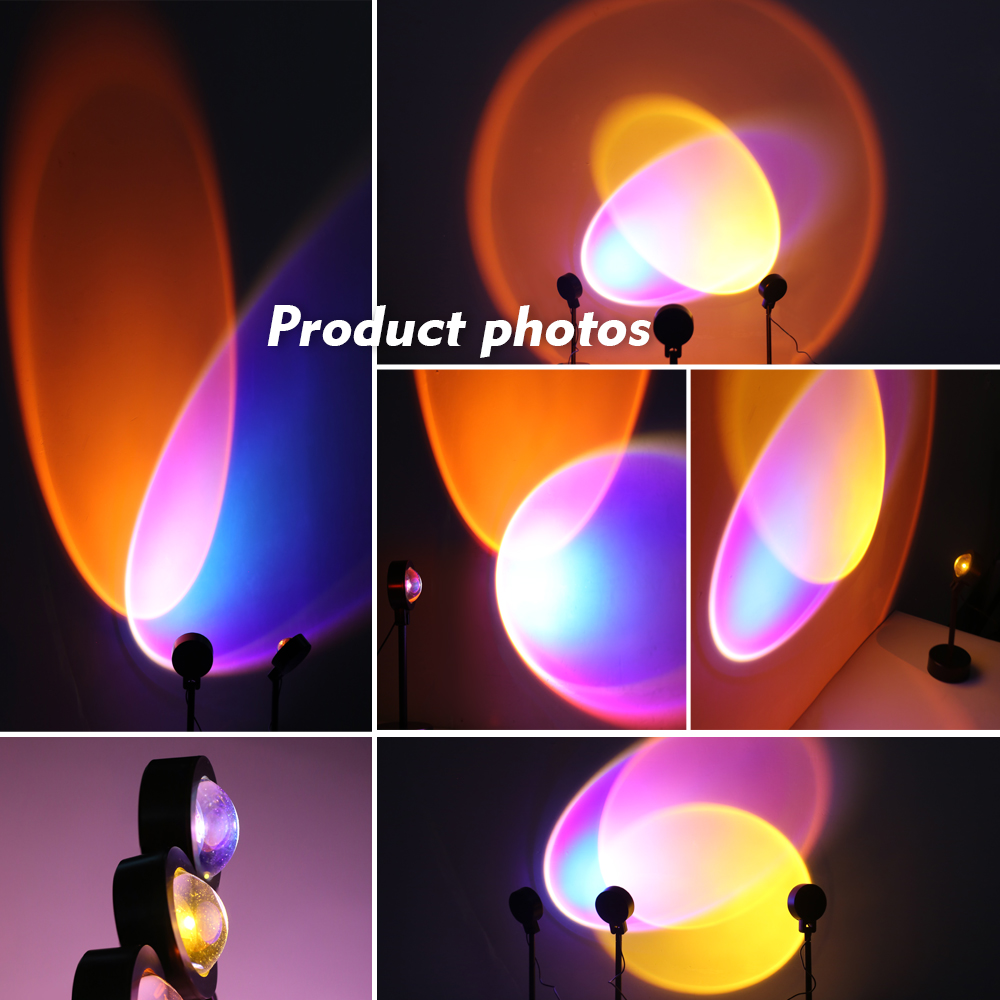 LED Sunset Lamp Nightlights Pr - Photography Lighting Mood ulasan dan harga