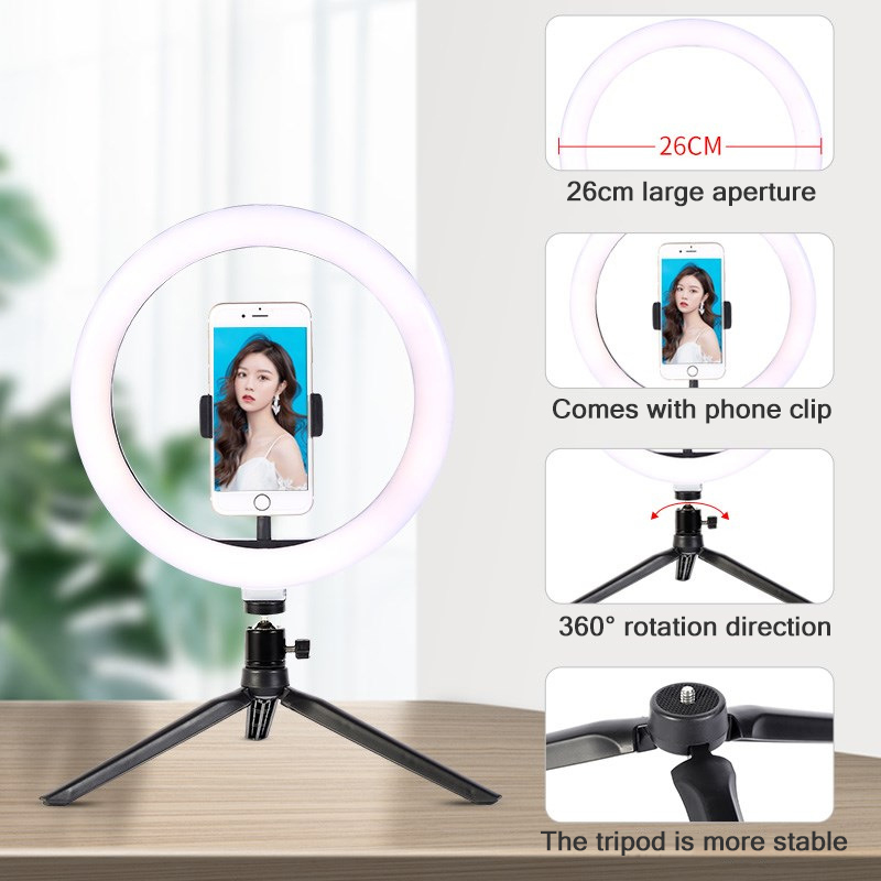 26cm 10 inch Led Ring Selfie L - Makeup Photography Lighting ulasan dan harga