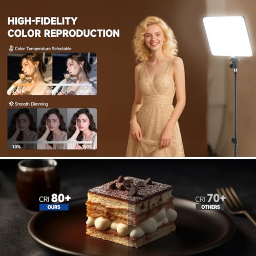 2-Pack LED Video Light Kit, 14 - Photography Lighting Studio ulasan dan harga