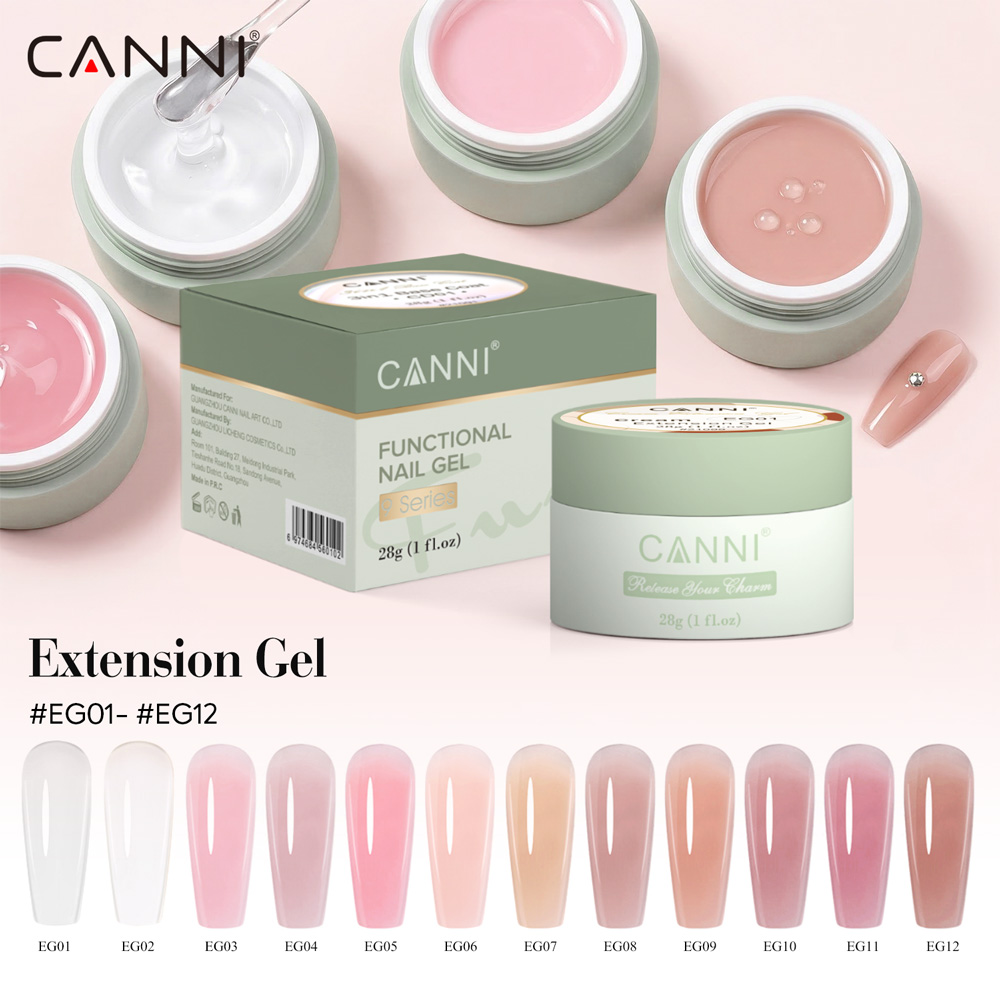 CANNI 28g 12Pcs Nail Extension - Coloured Gel Set ulasan dan harga