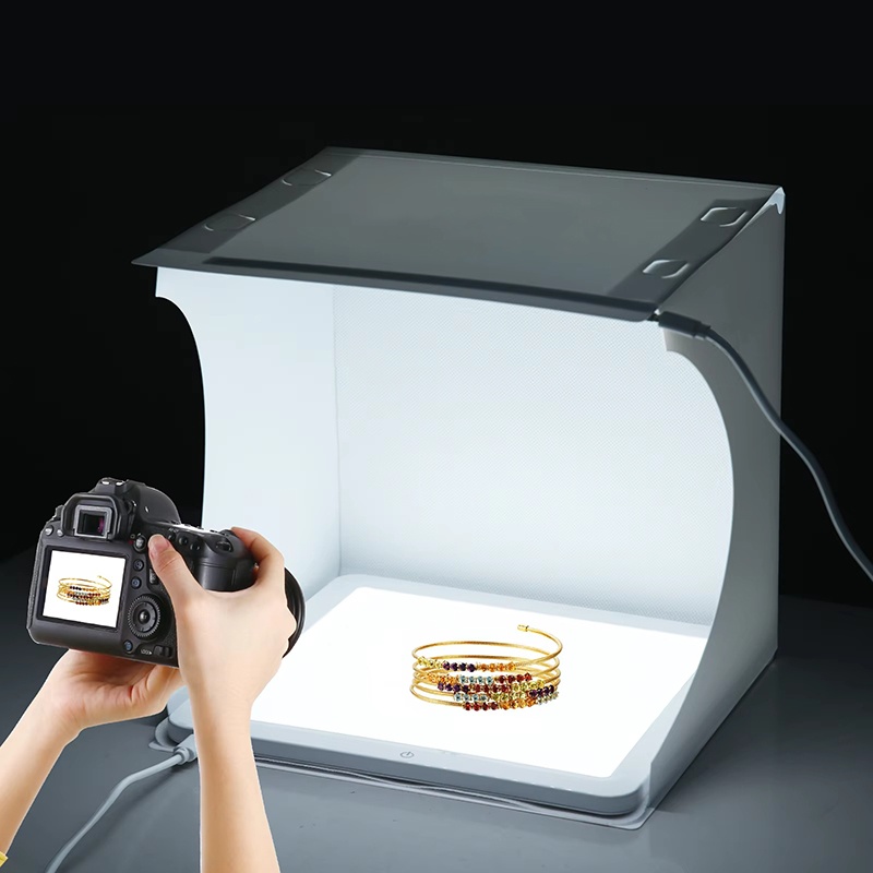 20cm Portable Photobox Photogr - Photography Lighting Case ulasan dan harga