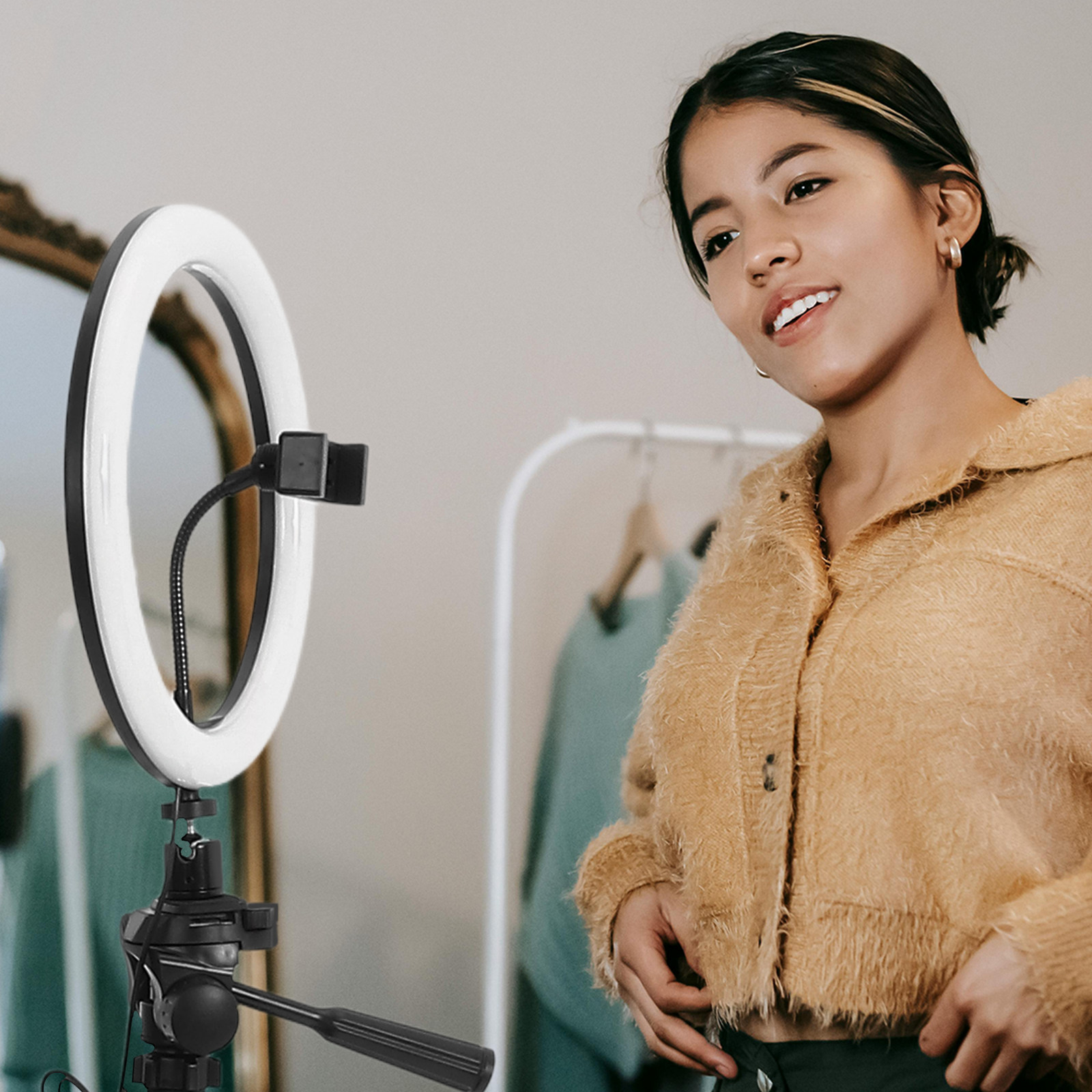 16Cm Dimmable Rotatable LED Ri - Makeup Photography Lighting ulasan dan harga