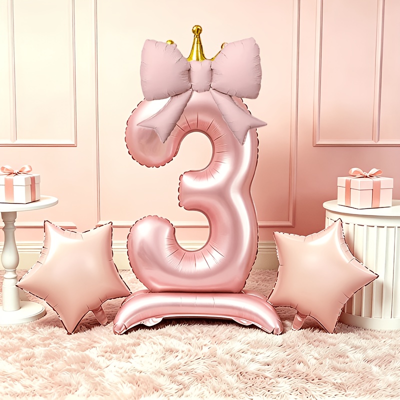 Light Luxury Pink 3D Balloons  - Makeup Photography Lighting ulasan dan harga