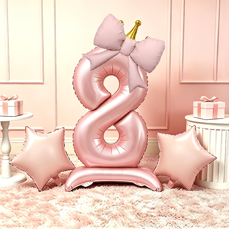 Light Luxury Pink 3D Balloons  - Makeup Photography Lighting ulasan dan harga