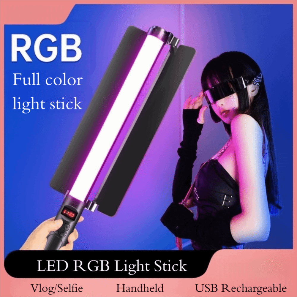 Handheld LED RGB Light Stick C - Photography Lighting Studio ulasan dan harga