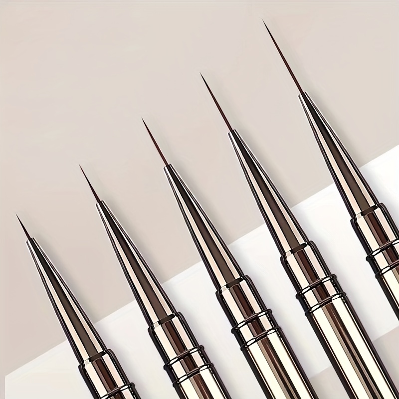 5PCS Nail Art Liner Brushes Ha - Coloured Gel Set ulasan dan harga