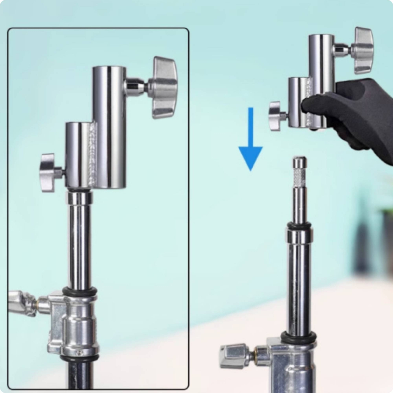 Lighting Adapter Machined Meta - Photography Lighting Studio ulasan dan harga