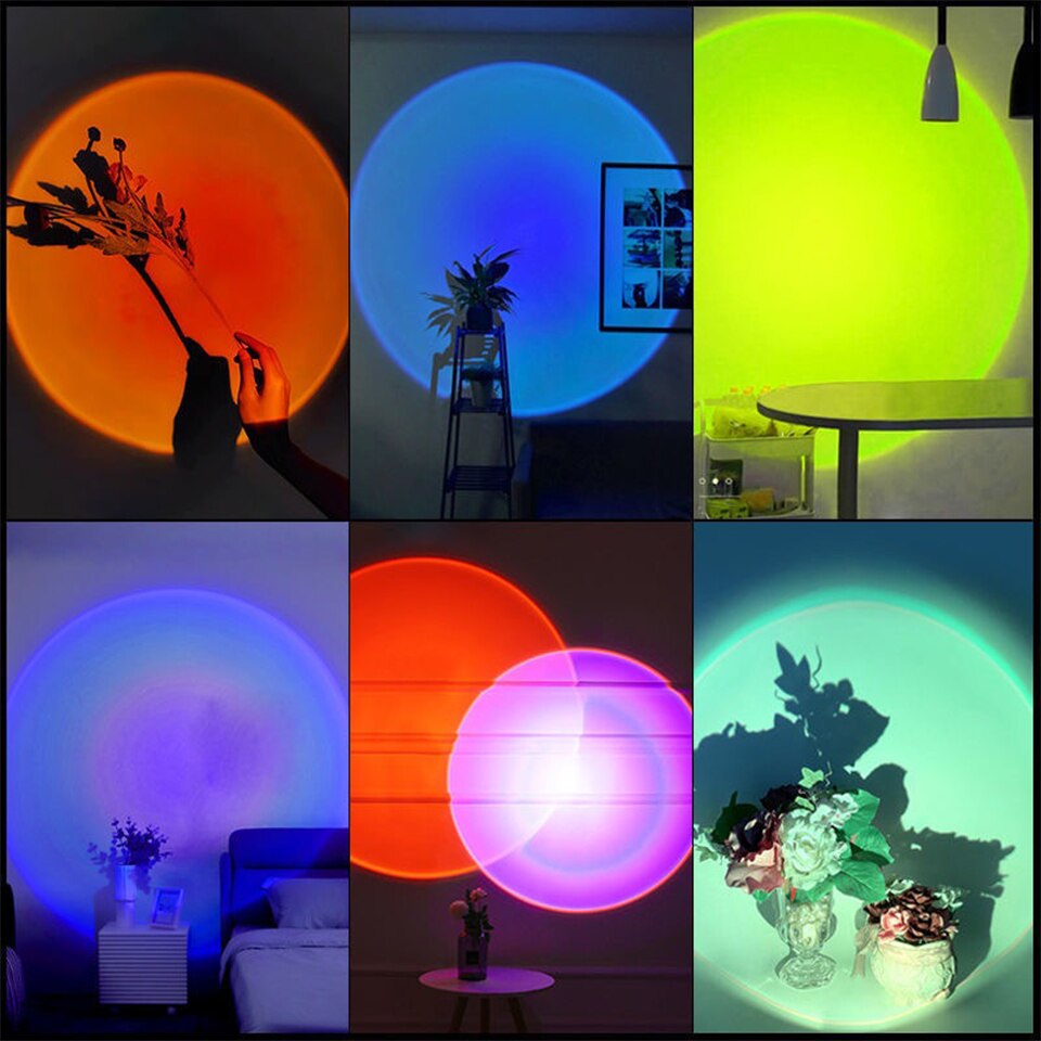 ZK40 LED Sunset Lamp Nightligh - Photography Lighting Mood ulasan dan harga