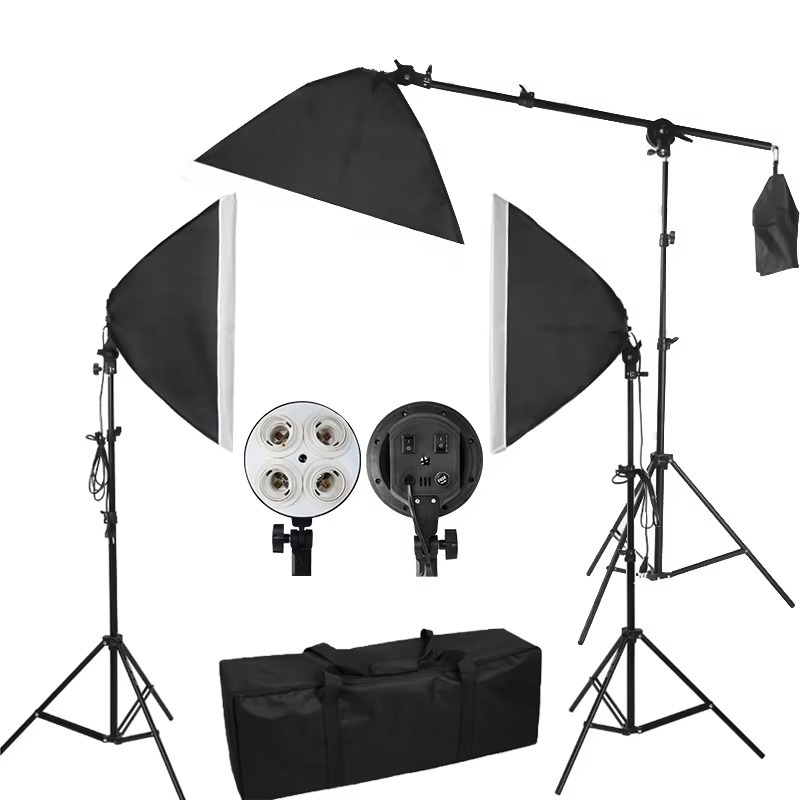 50x70cm Softbox Kit with E27 F - Photography Lighting Studio ulasan dan harga
