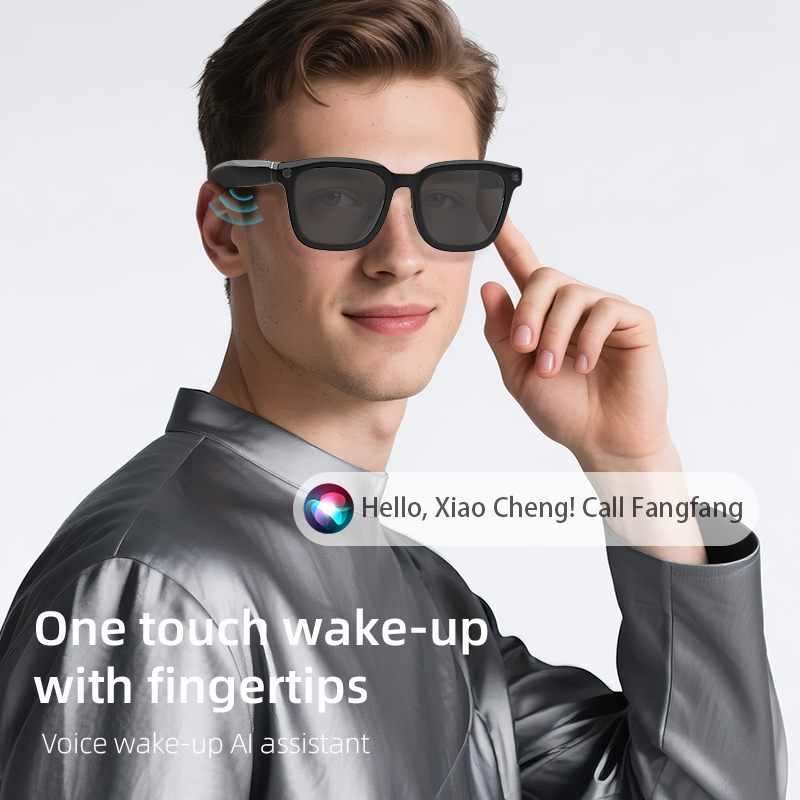 AI Bluetooth Smart Glasses,Blu - Photography Lighting Assistant ulasan dan harga